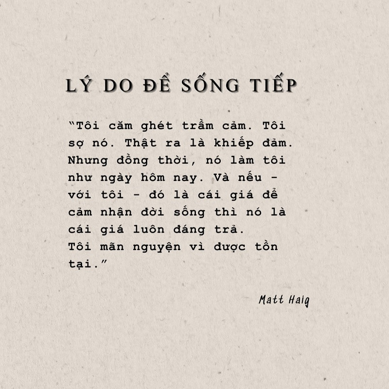 Review sách Lý do để sống tiếp &#8211; Matt Haig
