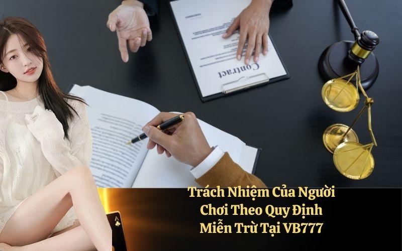 Trách Nhiệm Của Người Chơi Theo Quy Định Miễn Trừ Tại VB777