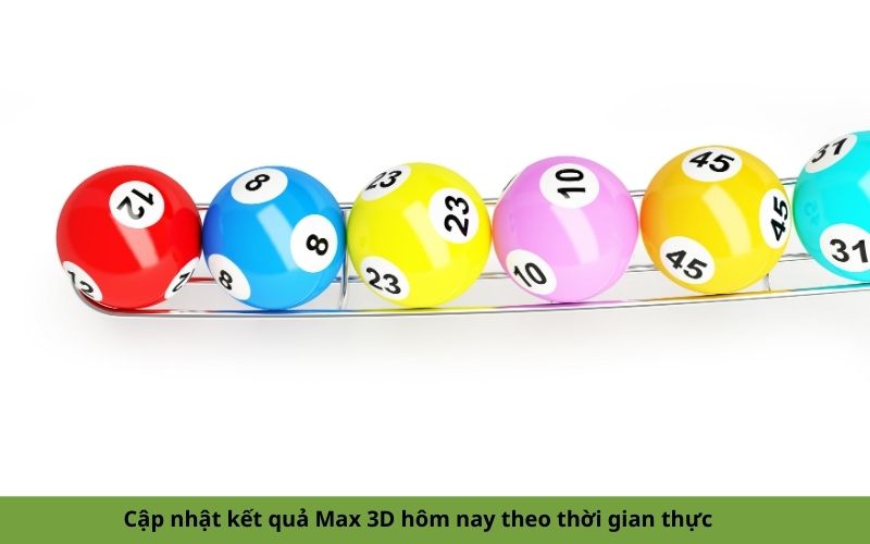 Cập nhật kết quả Max 3D hôm nay theo thời gian thực